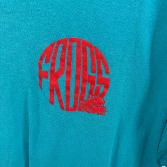 Champion Teal Texas Frogs Graphic T Shirt Authentic Athletic Apparel Mens L - Picture 3 of 5